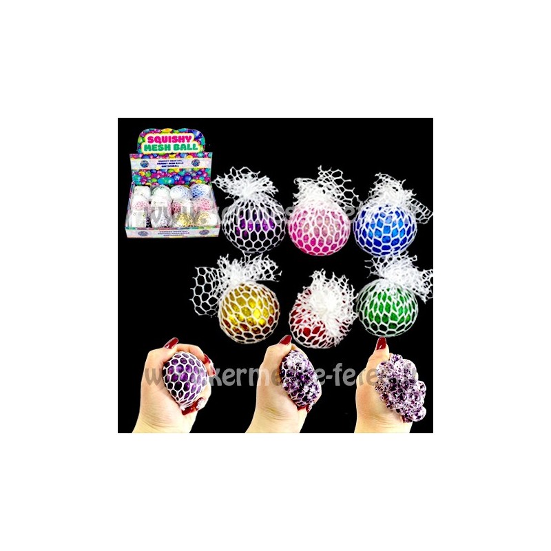 Balle anti-stress Glitter Glamour - 1 exemplaire - Pour la main - Enfants -  Bureau 