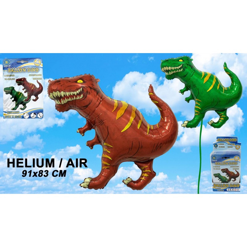 Ballon géant en forme de dinosaure 4D - Ballon aluminium Air Hélium