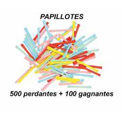 500 PAPILLOTES PERDANTES + 100 PAPILLOTES GAGNANTES